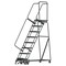 Ballymore 113 in H Steel Rolling Ladder, 8 Steps, 450 lb Load Capacity WA083214G - alternate 1