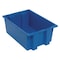 Quantum Storage Systems Stack & Nest Storage Container, 6 gal, 19-1/2 in L x 13-1/2 in W x 8 in H, Blue, Polyethylene SNT200BL - alternate 1