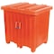 Myton Industries Bulk Container 23 cu ft Volume Cap., 42 in L, 34 in W, 42 in H, Plastic, Orange MTH-4ORANGE - alternate 3