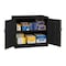 Tennsco Shelving Storage Cabinet, 42 in H, 48 in W, 18 in D, Swing, Keyed, Black, 2 Shelves, 0 Drawers J1842A BLACK - alternate 1