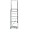 Ballymore 113 in H Steel Rolling Ladder, 8 Steps, 450 lb Load Capacity 083214P - alternate 7