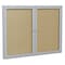 Ghent Enclosed Outdoor Bulletin Board 60x36", Vinyl PA23660VX-181 - alternate 1