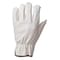 Horsepower Leather Drivers Gloves, Shirred Wrist, Keystone Thumb, Gunn Cut, White, M 1 PR PWG-138420M - alternate 1