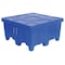 Myton Industries Bulk Container 23 cu ft Volume Cap., 44 in L, 44 in W, 29 1/2 in H, Plastic, Blue MTD-2BLUE - alternate 2