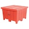 Myton Industries Bulk Container 23 cu ft Volume Cap., 44 in L, 44 in W, 29 1/2 in H, Plastic, Orange MTD-2ORANGE - alternate 1