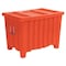 Myton Industries Bulk Container 14 cu ft Volume Cap., 41 in L, 28 in W, 26 1/2 in H, Plastic, Orange MTE-2LORANGE - alternate 3