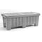 Myton Industries Bulk Container 7 cu ft Volume Cap., 51 1/2 in L, 22 1/2 in W, 19 in H, Plastic, Gray MT02GRAY - alternate 1