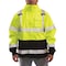 Tingley High Visibility Rain Jacket with hood, Polyester, Class 3 R, Green/Yellow, S J24122 - alternate 1