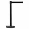 Tensabarrier Barrier Post with Belt, Black, 7 1/2 ft Length, 38 in Post Height, No Legend, Black Wrinkle RB1-89-89-STD-NO-B9X-C - alternate 2