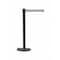 Tensabarrier Barrier Post with Belt, Black/White Horizontal, 7 1/2 ft Length, 38 in Post Height, No Legend RB1-89-89-STD-NO-S3X-C - alternate 3