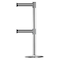 Tensabarrier Barrier Post with Belt, Black/White Horizontal, 7 1/2 ft Length, 38 in Post Height, No Legend 889T2U-1P-1P-STD-NO-S3X-C - alternate 1