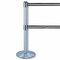 Tensabarrier Barrier Post with Belt, Black/White Horizontal, 7 1/2 ft Length, 38 in Post Height, No Legend 889T2U-1P-1P-STD-NO-S3X-C - alternate 3