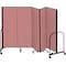 Screenflex Partition, 9 Ft 5 In W x 6 Ft H, Mauve CFSL605-DM - alternate 1