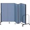 Screenflex Partition, 9 Ft 5 In W x 4 Ft H, Blue CFSL405-DB - alternate 1