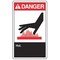 Accuform Label, 3 1/2 in H, 5 in W, Vinyl, Horizontal Rectangle, English, LEQM011VSP, PK5 LEQM011VSP - alternate 1