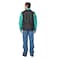 Karewear Welding Jacket, Sateen w/Cane Back and Kevlar(R) Thread, 9 oz, 30 in Length, Snaps Closure, Green 804GRCNL - alternate 1