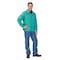 Karewear Welding Jacket, Sateen w/Cane Back and Kevlar(R) Thread, 9 oz, 30 in Length, Snaps Closure, Green 804GRCNL - alternate 2