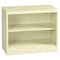 Tennsco 2-Shelf Bookcase, All Welded Steel 30"x36" Champagne/Putty BC18-30 PUTTY - alternate 1