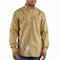 Carhartt Men's Flame-Resistant Collared Shirt, 8.6 cal/sq cm, S, 12% Nylon, 88% Cotton FRS160-KHI SML REG - alternate 4