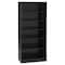 Tennsco 6-Shelf Bookcase, All Welded Steel 84"x36" Black BC18-84 BLACK - alternate 1