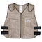 Techniche Cooling Vest, Cotton, Cold Pack Inserts, 2 to 3 hr Max Cooling Time, Zipper Closure, 27 in Length 6626-KHA2XL - alternate 4