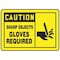 Accuform Safety Label, 3 1/2 in Height, 5 in Width, Vinyl, Horizontal Rectangle, English LPPE621VSP - alternate 1