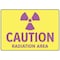 Electromark Caution Radiation Sign, 7 in H x 10 in W, Aluminum S127FA - alternate 2