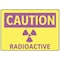 Electromark Caution Radiation Sign, 7 in H x 10 in W, Aluminum S127FA - alternate 1