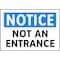 Electromark Entrance Sign, 7 in Height, 10 in Width, Aluminum, English S199FA - alternate 3