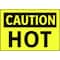 Electromark Caution Sign, 7 in H x 10 in W, Vinyl, Hot S120FF - alternate 2