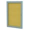 Ghent Enclosed Cork Bulletin Board 36" x 24", 1 Door PA13624K - alternate 1