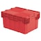 Orbis Attached Lid Container, 29.92 gal Volume Cap., 23 7/8 in L, 19 5/8 in W, 15 1/4 in H, Plastic, Red FP403 Red - alternate 1