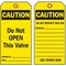Brady Caution Tag, Lockout Tagout, Polyester, 7 in H x 4 in W, Black, Yellow, Rectangle, 10 PK 86487 - alternate 2
