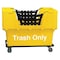 Zoro Select Basket Truck, Trash Only, Webbed, Yellow N1017261-YELLOW-TRASH - alternate 1