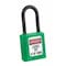 Master Lock Lockout Padlock, Keyed Different, Thermoplastic, Black, 1 1/2 in Shackle Height 406BLK - alternate 2