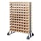 Quantum Storage Systems Steel Bin Rail Floor Rack, 20 in D x 54 in H x 36 in W, Ivory QRU-12D-220-192IV - alternate 1