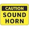 Electromark Caution Sign, 10 in Height, 14 in Width, Vinyl, English Y1237579 - alternate 1