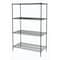 Metro Wire Shelving Unit, 24"D x 60"W x 63"H, 4 Shelves, Smoked Glass 4/2460NDSG,4/63PDSG - alternate 1