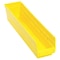 Quantum Storage Systems Shelf Storage Bin, Polypropylene, Yellow, 4 in H, 4 1/8 in W, 17 7/8 in L QSB103YL - alternate 5