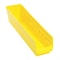 Quantum Storage Systems Shelf Storage Bin, Polypropylene, Yellow, 4 in H, 4 1/8 in W, 17 7/8 in L QSB103YL - alternate 1