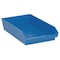 Quantum Storage Systems Shelf Storage Bin, Polypropylene, Blue, 4 in H, 11 1/8 in W, 17 7/8 in L QSB110BL - alternate 5