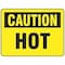 Electromark Caution Sign, 10 in H x 14 in W, Hot 24329 - alternate 1