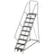 Ega 126 in H Steel Rolling Ladder, 9 Steps, 450 lb Load Capacity Z059 - alternate 1
