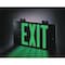Zoro Select Exit Sign, Plastic, 13" W, 7-1/2" H, Exit (Double Arrows), Red GRAN3714 - alternate 3