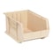 Quantum Storage Systems Hang & Stack Storage Bin, Polypropylene, Ivory, 8 in H, 11 in W, 16 in L QUS255IV - alternate 1