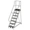 Ega 106 in H Steel Rolling Ladder, 7 Steps, 450 lb Load Capacity CA-Z036 - alternate 1