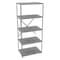 Tennsco Metal Shelving, 24"D x 36"W x 87"H, 5 Shelves, Carbon Steel QO5-3624AB - alternate 1