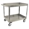 Jamco Corrosion-Resistant Utility Cart with Deep Lipped Metal Shelves, Stainless Steel, 2 Shelves XZ236N800 - alternate 1