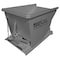 Zoro Select Self Dumping Hopper, 6000 lb., Gray 40099 GRAY - alternate 2