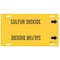 Brady Pipe Marker, Sulfur Dioxide, Y, 8to9-7/8 In 4135-G - alternate 1